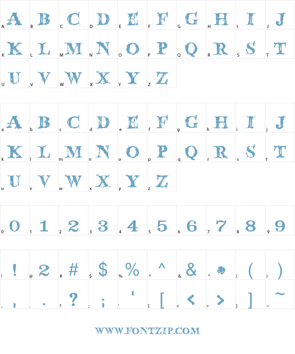 JMH Wolfa Font Character